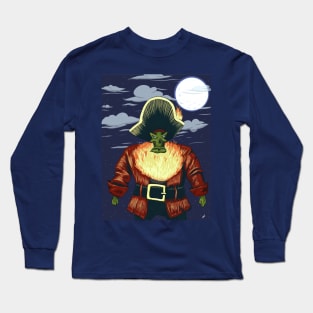 Zombie Ghost Pirate LeChuck Long Sleeve T-Shirt